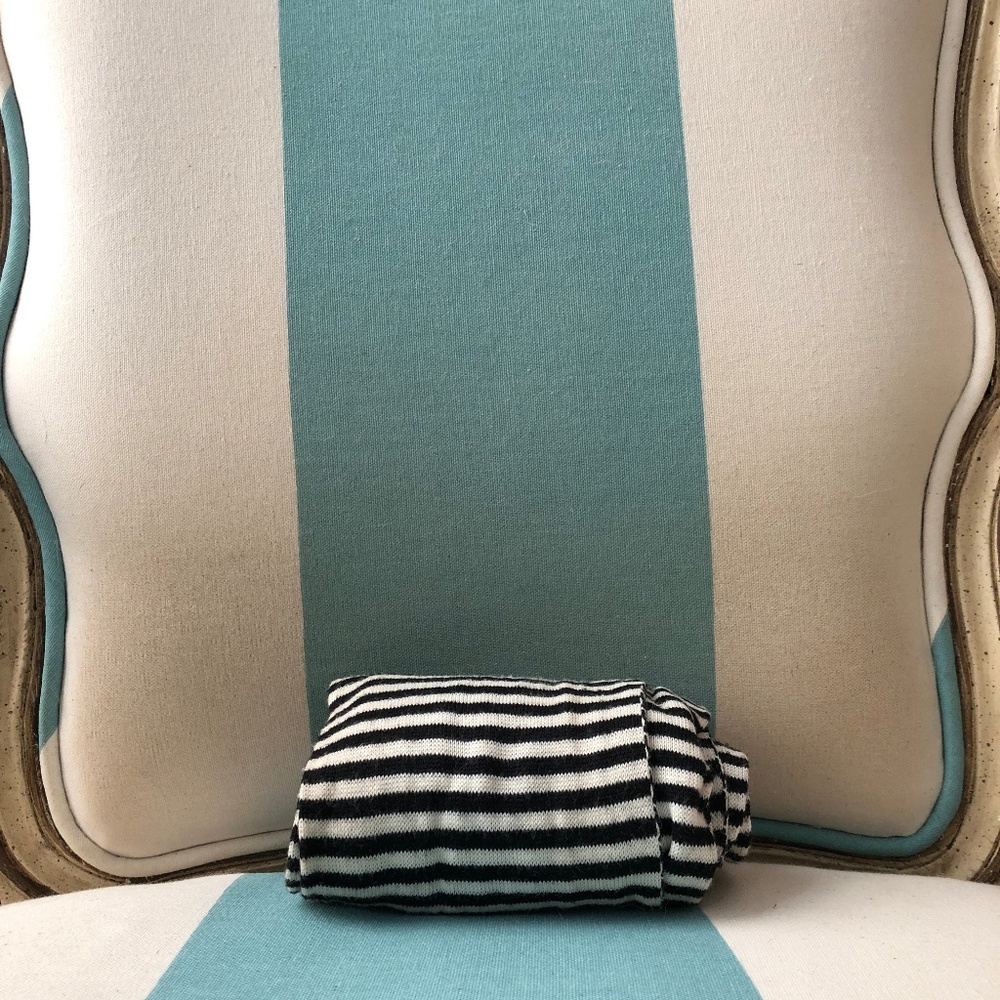 Striped cotton scarf